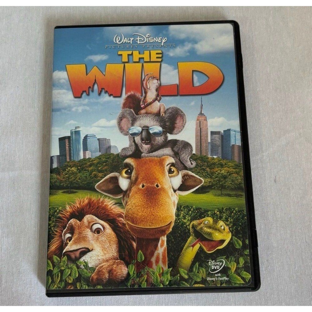 The Wild DVD 2006 Animated Movie Disney FastPlay Zoo Animals Africa
